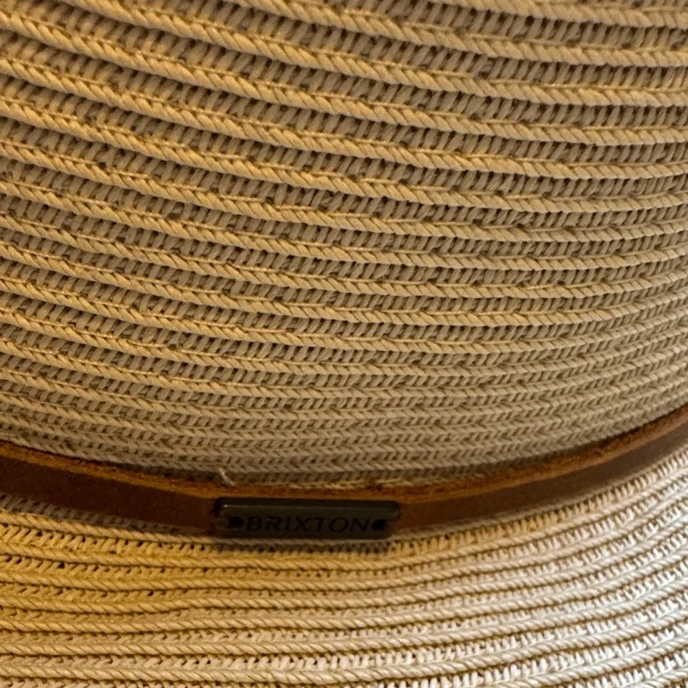 Brixton Beige Straw Hat with Leather Wrap - Picture 4 of 6